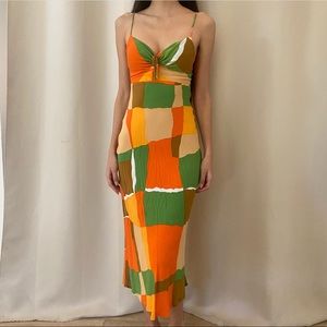 Tempio Midi Dress Costa Smeralda Print